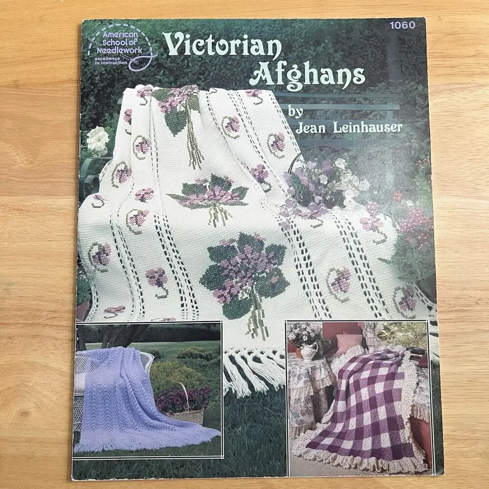 Victorian Afghans Winter Whites Afghans Timeless Tablecloths Vintage Patterns